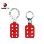 Aluminum safety lockout hasp with locking diameter 1.5 inch but 8 holes diameter 8 mm